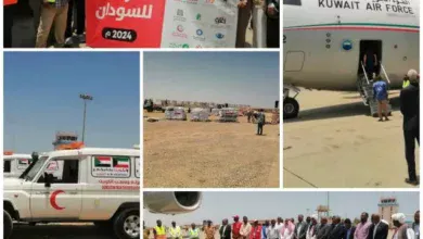 Port Sudan Airport: receives a Kuwaiti aid plane... and the Kuwaiti embassy announces the resumption of its work