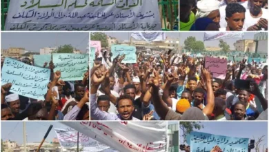 Armed Popular Resistance in White Nile State stages protest against foreign interference in the country's internal affairs