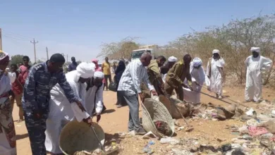 Great community participation in the environmental sanitation campaign in Dim Al-Qaray