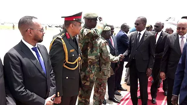 Sovereignty Council Member and Deputy Commander-in-Chief Lt. Gen. Shams al-Din Kabbashi arrives in Juba