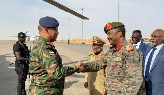 Member of the Sovereignty Council, Deputy Commander-in-Chief, Lieutenant General Ibrahim Jaber arrives in Marawi and inspects the 19th Infantry Division