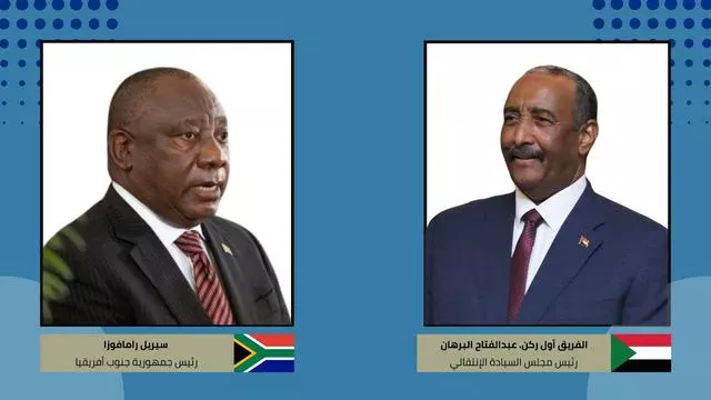 The President of the Sovereignty Council and Commander-in-Chief of the Armed Forces congratulates the President of South Africa on his re-election