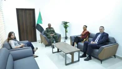 Member of the Sovereignty Council, Deputy Commander-in-Chief, Lieutenant-General Ibrahim Jaber meets the President of the Swiss International Aid Organisation