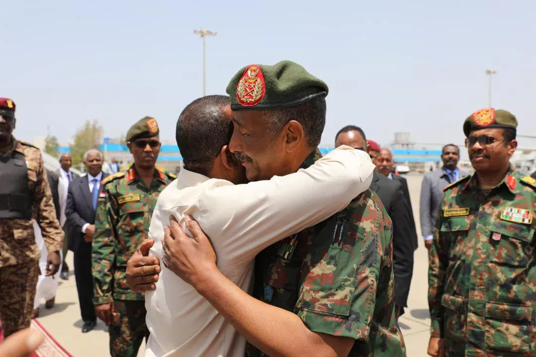 The President of the Sovereignty Council, Commander-in-Chief of the Armed Forces, received farewell from the Ethiopian Prime Minister, concluding his visit to the country.