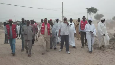 Advisor and Representative of the Governor of the Northern State, Executive Director of Dalqo Locality and Qatari Red Crescent Launch Distribution of Tents to People Affected by Floods and Rains in Koya Region