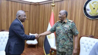 On the occasion of his farewell - the President of the Sovereignty Council meets the Sudanese ambassador to Angola