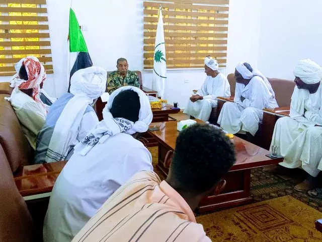 Northern Governor Meets Al-Salam District Delegation in Al-Gold