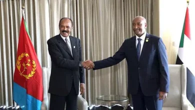 President of the Sovereignty Council and Commander-in-Chief of the Armed Forces meets Eritrean President