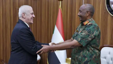 President of the Sovereignty Council meets with Palestinian Ambassador to Sudan