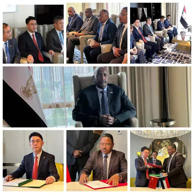 Sovereignty Council President Attends Signing of Agreements in Solar Energy, Mining, Transmission Lines