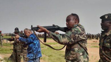 The Executive Director of Shendi Locality, in his speech at the shooting program of the First Brigade of Dignity, we express our gratitude to the Commander-in-Chief of the Armed Forces for his willingness to cleanse the country of the filth of rebellion.