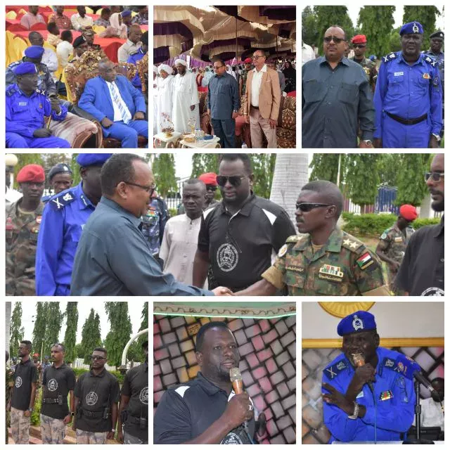 The Governor of North Kordofan State today pays tribute to the State Police Special Forces at the White Police House.