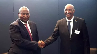 The President of the Transitional Sovereignty Council meets the President of the Central African Republic