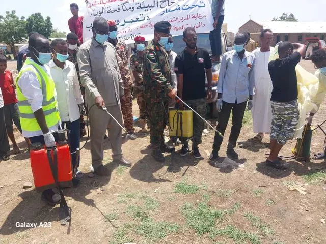 The Youth Authority in Support of the Armed Forces launches the environmental sanitation and vector control program in the New Halfa sector and the Atbara River.