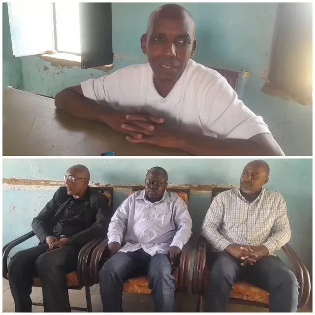 The director of an administrative unit in Da'shana meets the director of the Zakat office in the town of Umm Rawaba, and the director of the Zakat office starts his work from the town of Da'shana.