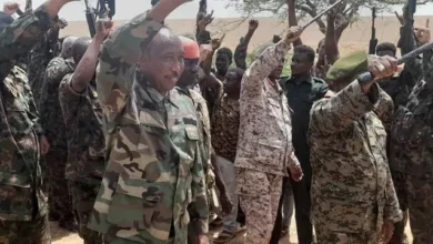 The executive director of Shendi locality hands over command of the 3rd Infantry Division, a convoy to support the outposts, and inspects the forces stationed in the front ranks and in the outposts.