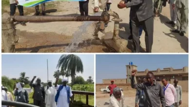 The executive director of Shendi locality opens a number of water stations and announces the resumption of work at the Nile station in the coming days