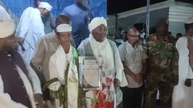 Acting Governor of Gedaref pays homage to memorizers of the Holy Quran during the Holy Quran Festival in the central locality of Gedaref