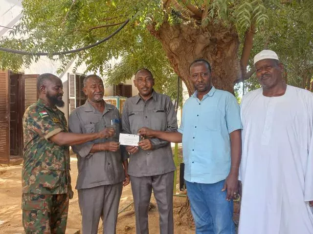 Executive Director of Shendi Locality Receives Support from Agricultural Investment Project Owners Association for the Battle Wounded of Pride and Dignity and Praises Their Role in Supporting and Assisting the Armed Forces .