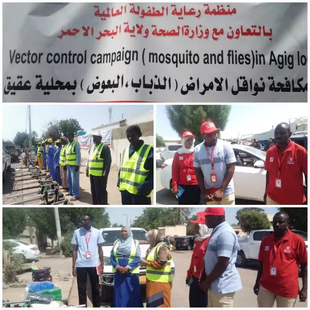 Launch of a campaign to combat disease vectors (flies and mosquitoes) for the localities of Tokar and Aqiq