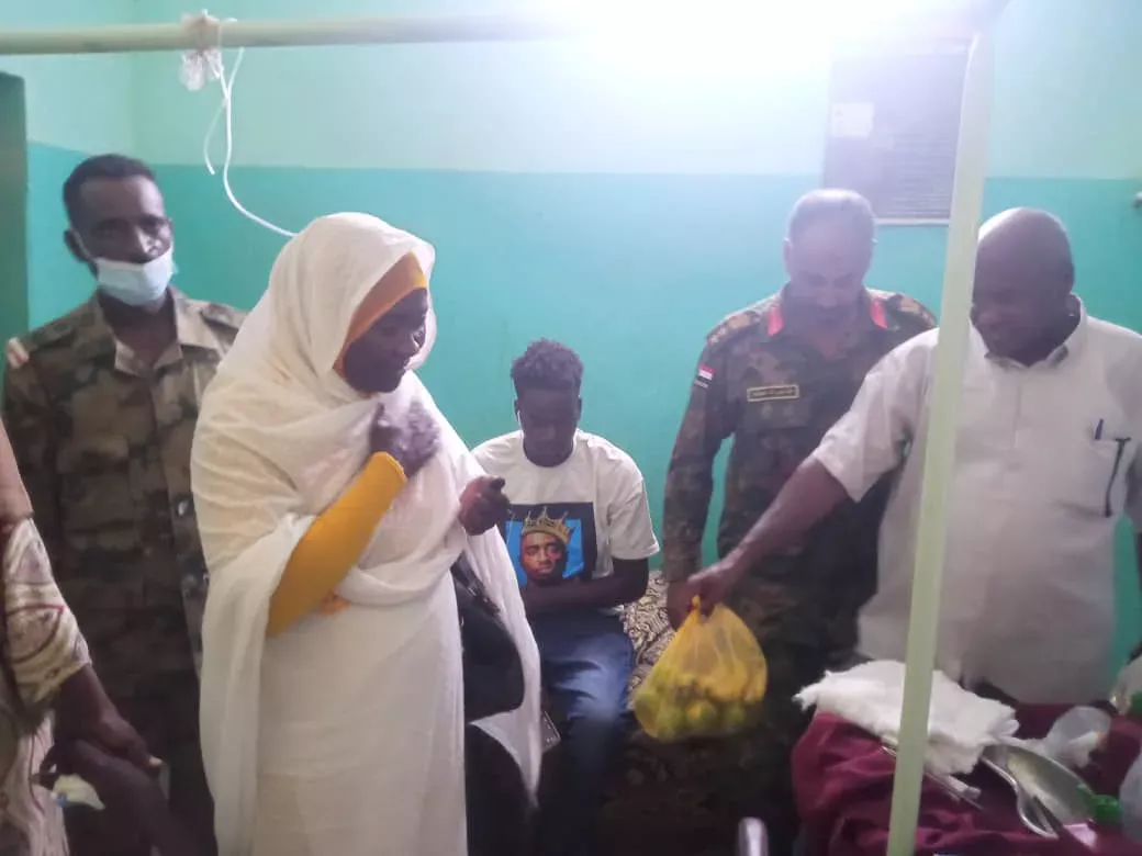 President of the Supreme Council of Youth and Sports inspects the wounded from the Karama war and the commander of the medical corps highlights the support of Sudanese youth for the army