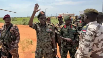 Sovereign Member, Deputy Commander-in-Chief, Lieutenant General Kabbashi inspects forces stationed in Tandelti