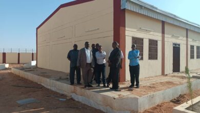 The Northern State Minister of Investment and Industry is supervising and inspecting the final arrangements for the opening of Karama University Town to female students from Karima Town.