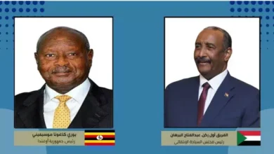 The President of the Sovereignty Council congratulates the President of Uganda on the occasion of the anniversary of the independence of his country