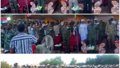 Graduation carnival for the second batch of Sudan Liberation Movement forces, Drum wing, attended by military and community leaders in Gedaref