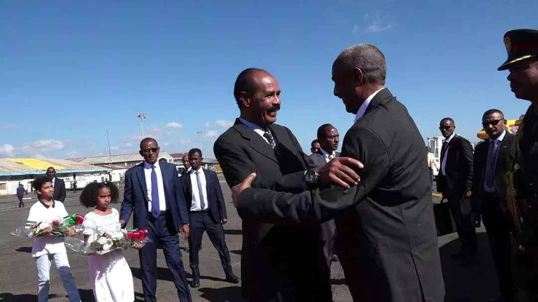 President of the Transitional Sovereignty Council arrives in Asmara