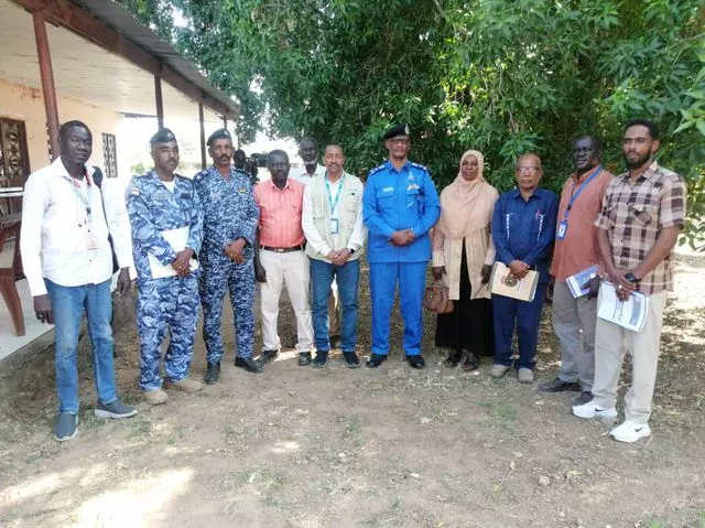 South Kordofan State Police, UNICEF Protection Coordinator, visits Family and Child Protection Unit