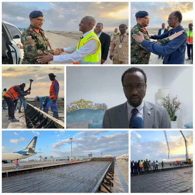 Member of the Sovereignty Council, Deputy Commander-in-Chief, Lt. Engineer General Ibrahim Jaber, inaugurates the final phase of the expansion of the Port Sudan airport