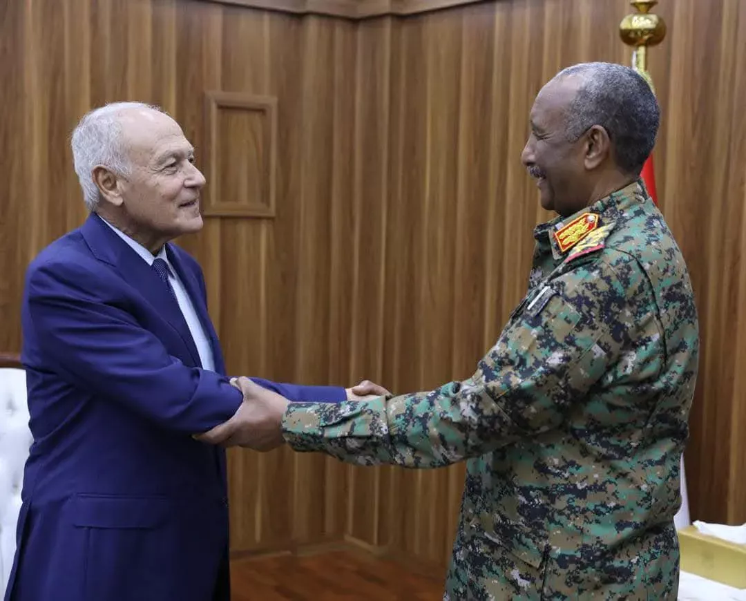 President of the Transitional Sovereignty Council meets with Secretary General of the Arab League