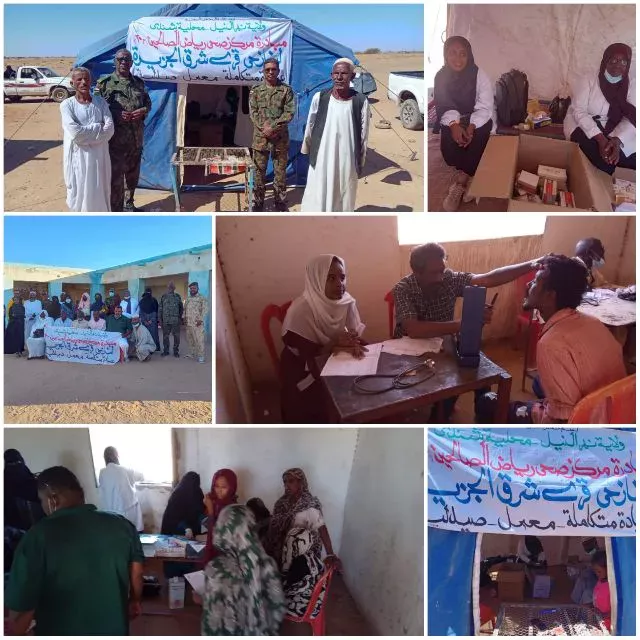 Riyad Al-Saliheen Health Center initiative to support displaced people from Al-Jazeera village in Kabushiya unit
