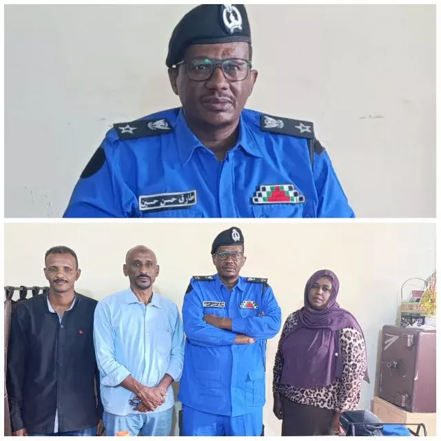 The Community Police Information Office visits the head of administration of the city of Atbara