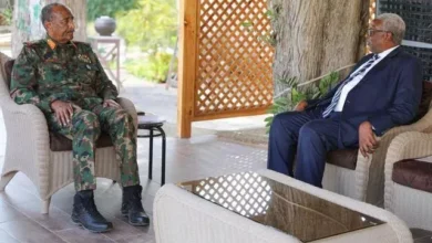 The President of the Sovereignty Council meets the Director of the International University of Africa