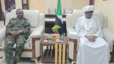 Acting Governor of Gedaref receives delegation of the Supreme Committee of Vigilance and Popular Resistance and appreciates its support for the armed forces