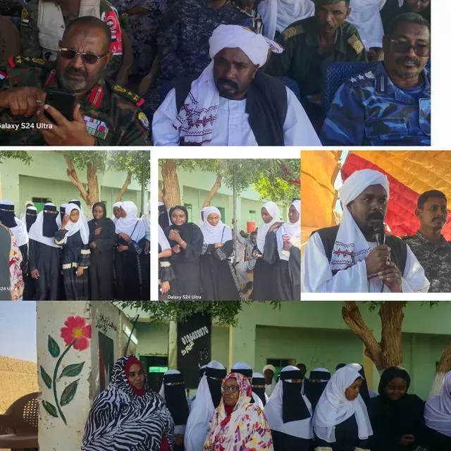 Executive director of Al-Dabba locality and education administration bid farewell to Darfur high school girls