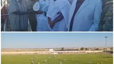 Federal Minister of Youth and Sports, Nile Governor and Chairman of the Youth and Sports Council attend the opening of the Premier League at the Berber Stadium, with Al-Amal Atbara and Al-Ahly Madani tied .