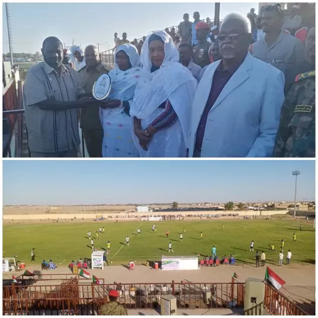 Federal Minister of Youth and Sports, Nile Governor and Chairman of the Youth and Sports Council attend the opening of the Premier League at the Berber Stadium, with Al-Amal Atbara and Al-Ahly Madani tied .