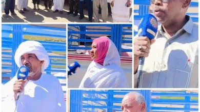 Nile Livestock Minister and Shendi Executive receive armed forces support convoy provided by Hamed Business Group for Contracting.