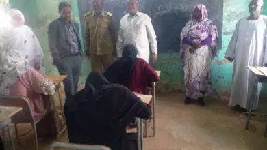 Nile State Deputy Governor and a number of leaders check the conduct of secondary school certificate examinations in Sidon administrative unit.