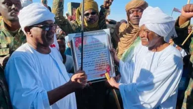 Popular resistance in South Shendi honors workers in campaign hospitals who have worked in the defenses before