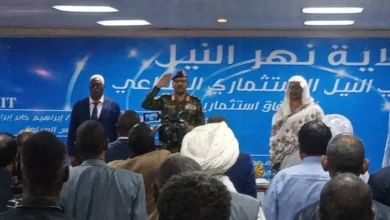Seeing by the Wild Port Hall, the Nile River. The sovereign member, Lieutenant-General Jaber, confirms the implementation of the recommendations of the investment forum and honors a number of companies