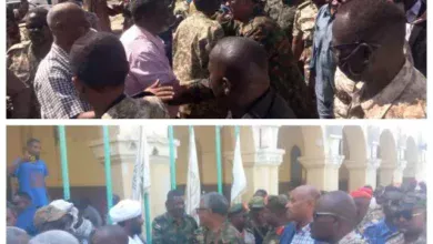 The Governor of Gedaref, the Minister of Social Development and the Governor of Kassala advance the support convoy towards Loud Madani