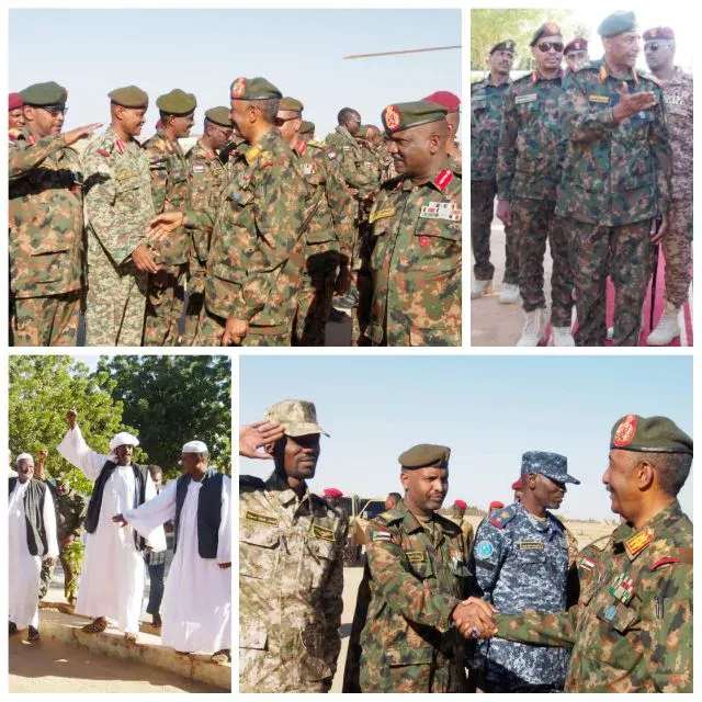The President of the Sovereignty Council and Commander-in-Chief of the Armed Forces inspects the 3rd Infantry Division in Bashndi