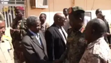 Member of the Council of Sovereignty, Deputy Chief Commander, Lieutenant-General Kabashi, to visit the locality of Omdurman and inspect my wounded bombing of the Sabreen market