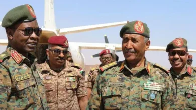President of the Sovereign Transitional Council, commander-in-chies of the armed forces, arrives
