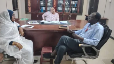 Sennar's Minister of Health meets the director of the banker organization in the state of Sennar