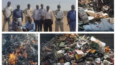 Specifications and standards in white Nile destroy seven tonnes of expired food products